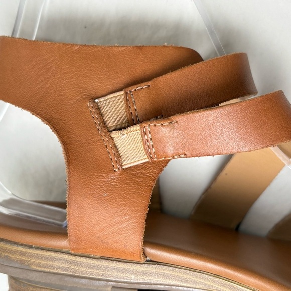 FRANCO SARTO Genji Leather Sandals Cognac Boho Minimalist Neutral 9 - Picture 16 of 16